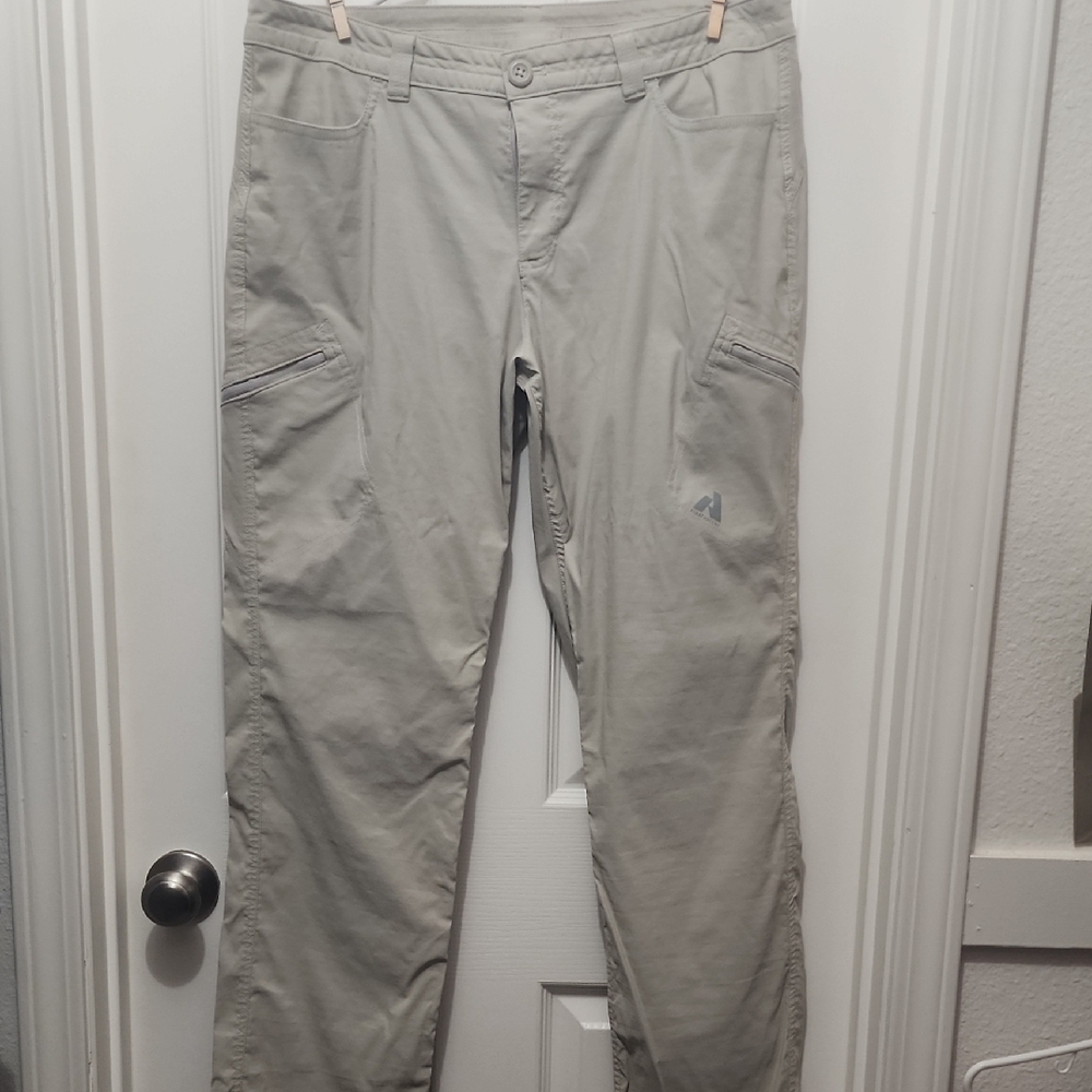 Eddie Bauer Tan Straight Leg Hiking Pants Lightweight